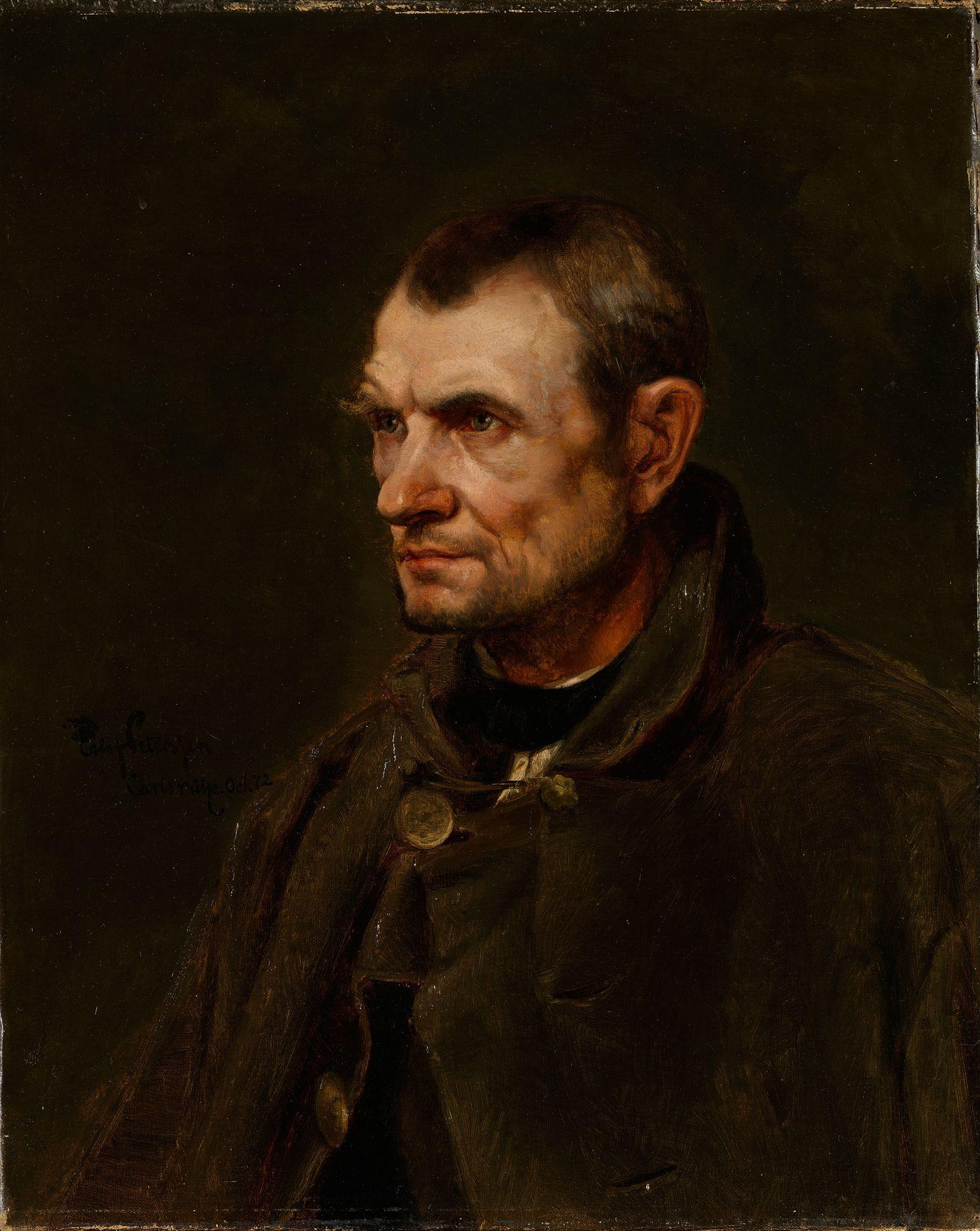 Eilif Peterssen, Figure Study of the Farmer Florian Killian.