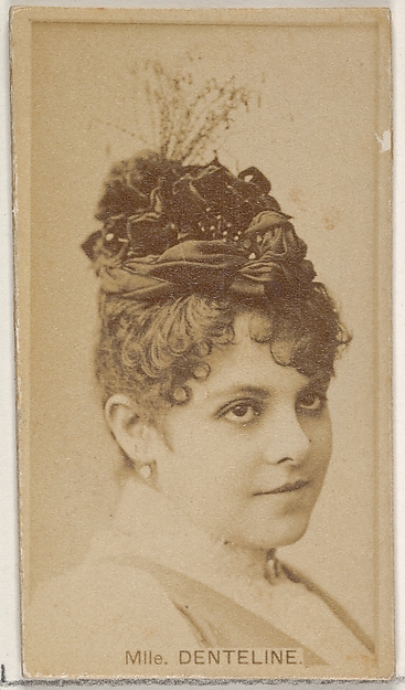 Allen & Ginter, Mlle. Denteline, from the Actors and Actresses series (N45, Type 8) for Virginia Brights Cigarettes