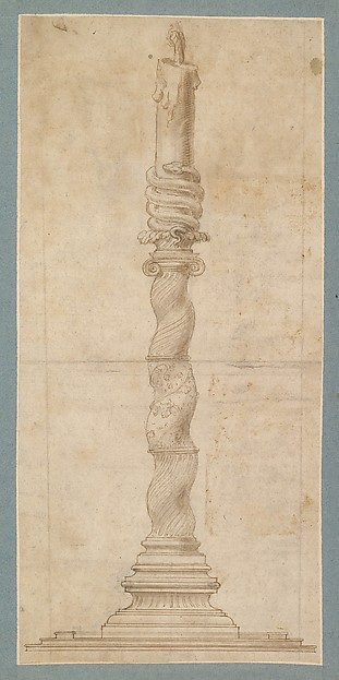 Giulio Romano, Design for a Candlestick