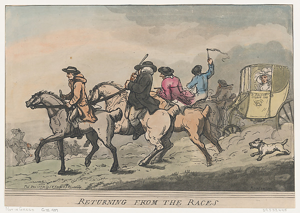 Thomas Rowlandson, Returning from the Races