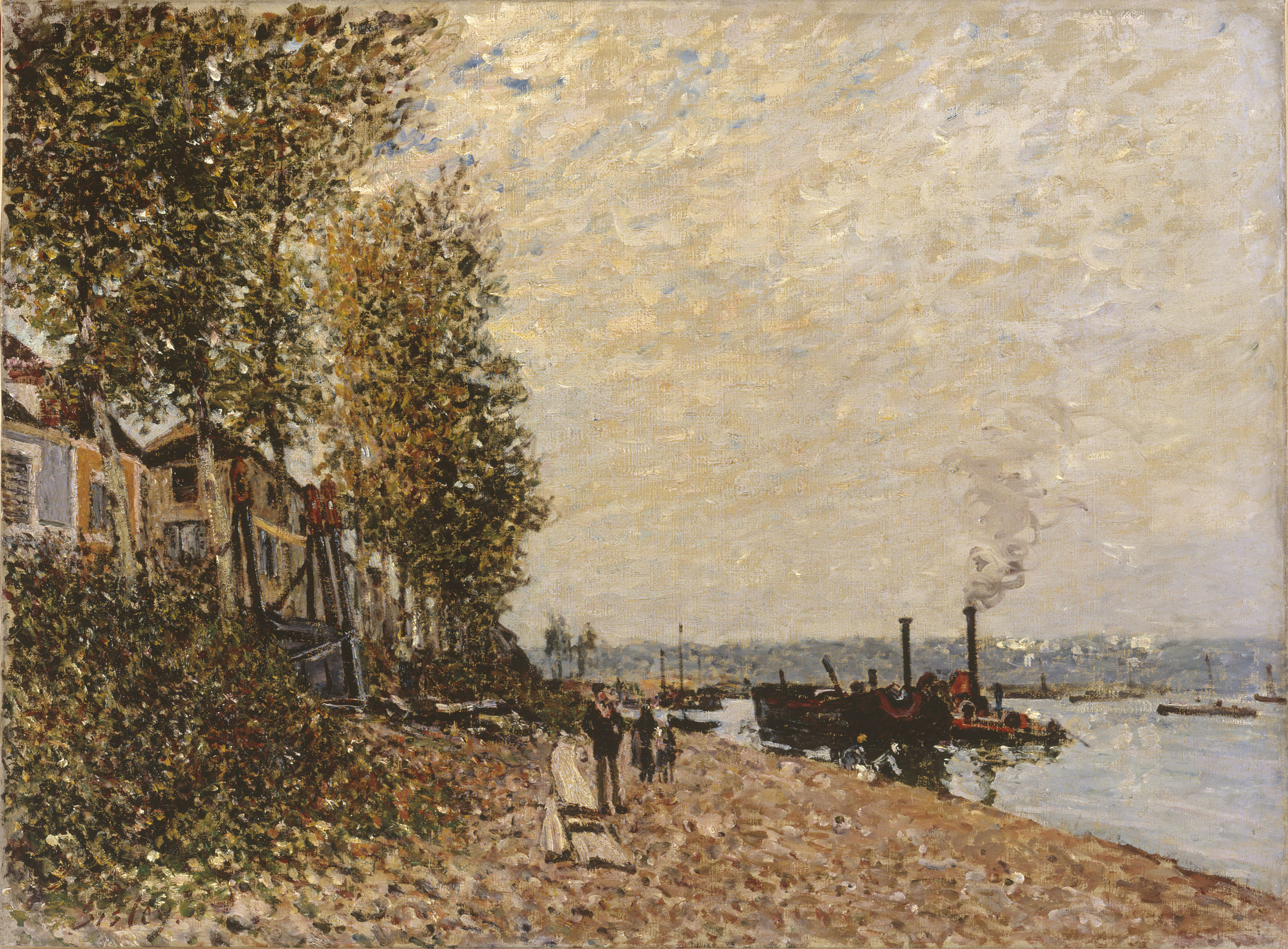 Alfred Sisley, Le remorqueur, le Loing à Saint-Mammès