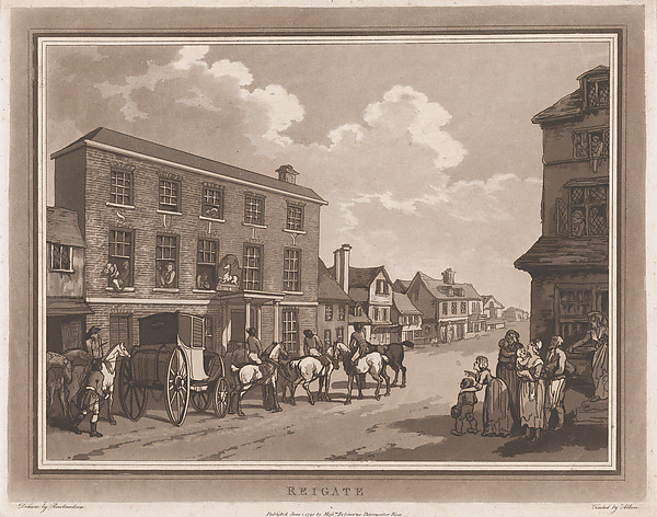 Thomas Rowlandson, Reigate (An Excursion to Brighthelmstone)