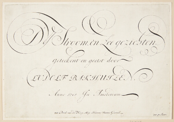 Ludolf Bakhuizen, Titelblad til "Mariner" (Stroom en Zee gezichten)