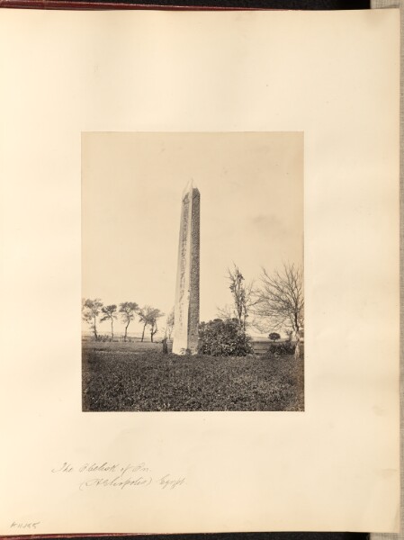 Francis Frith, The Obelisk of On, (Heliopolis), Egypt