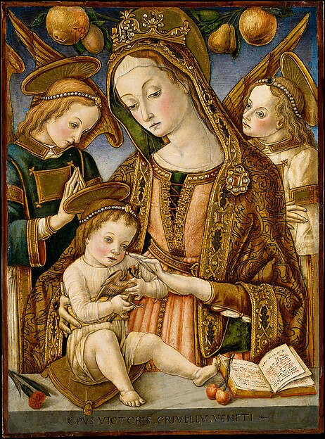Vittore Crivelli, Madonna and Child with Two Angels