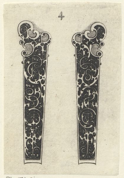 Le Blon, Michel, (1587-1658), (printmaker), Two ornamental knife handles