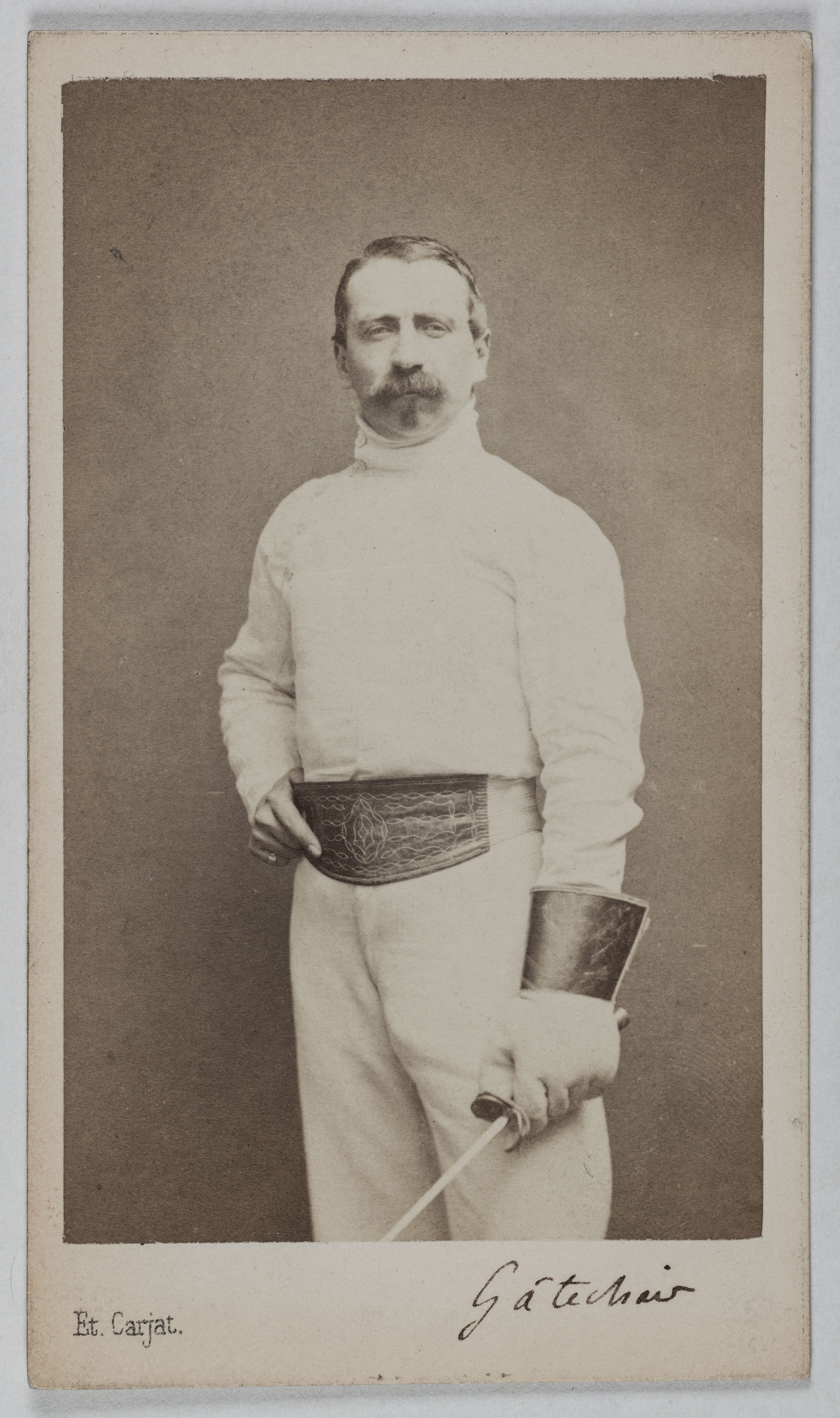 Carjat & Cie, Portrait de Gatechair (escrimeur)