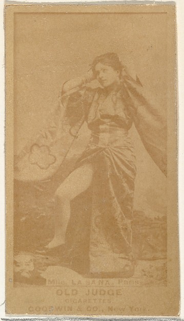 Goodwin & Company, Mlle. La Sana, Paris, from the Actors and Actresses series (N171) for Old Judge Cigarettes