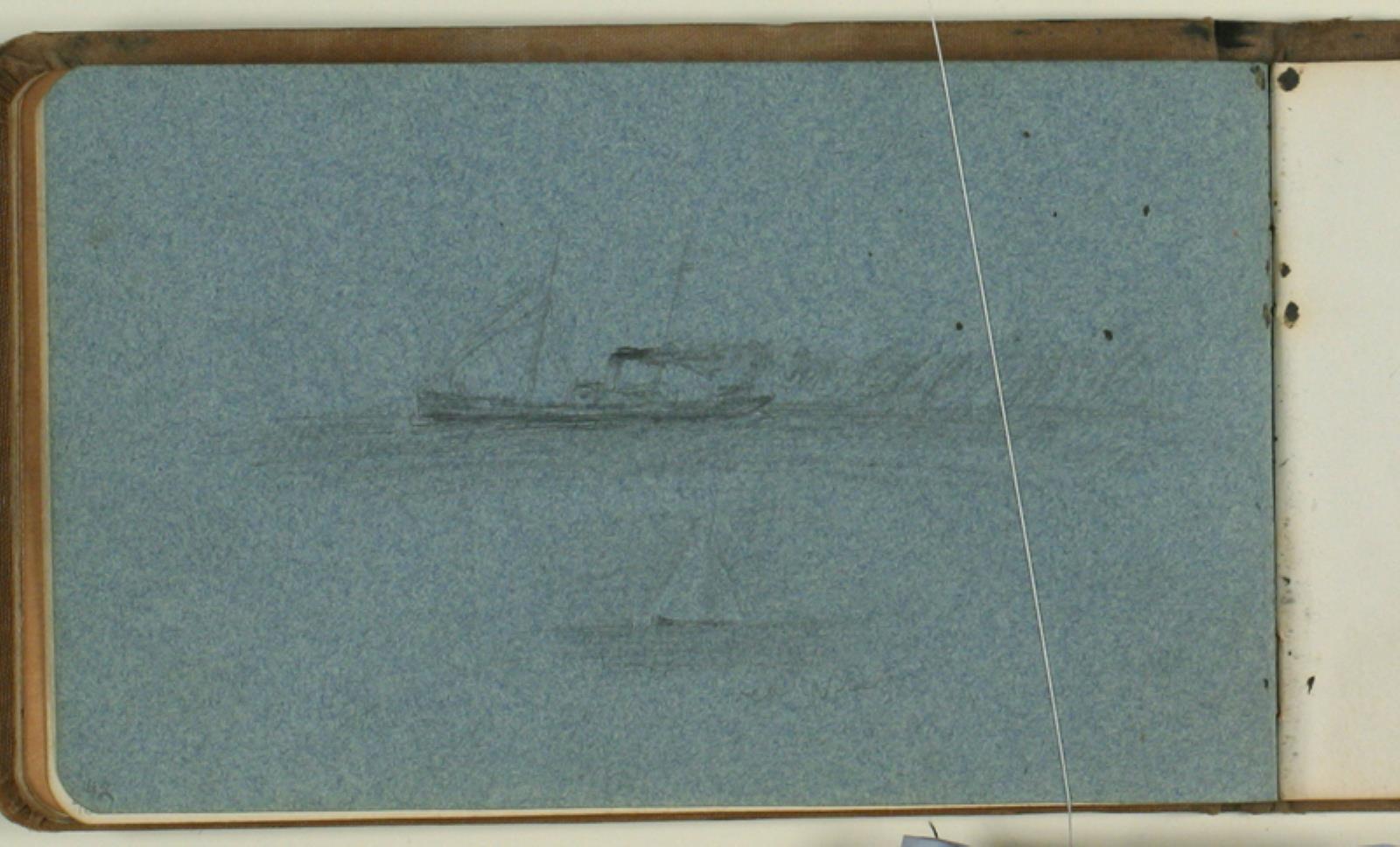 Niels Larsen Stevns, Marine med dampskib