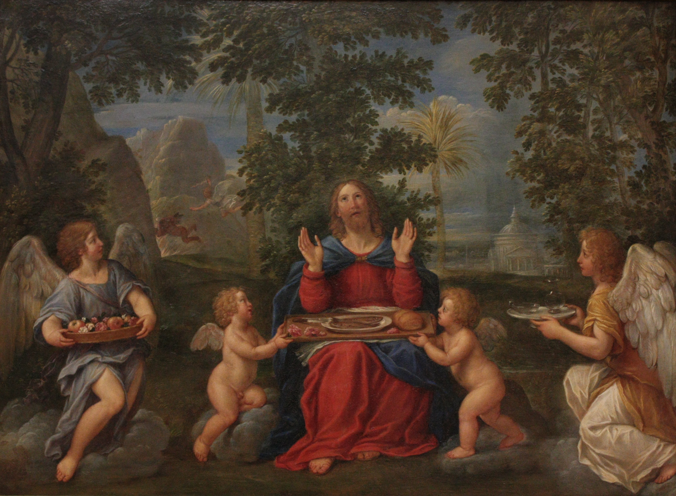 Francesco Albani, Jésus-Christ servi par les anges
