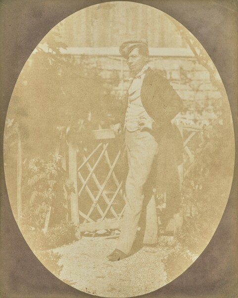 Hippolyte Bayard, [Self-Portrait in the Garden]