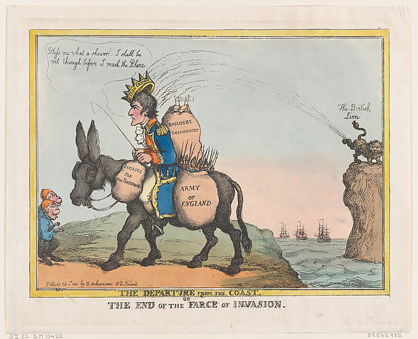 Thomas Rowlandson, The Departure from the Coast, or the End of the Farce of Invasion