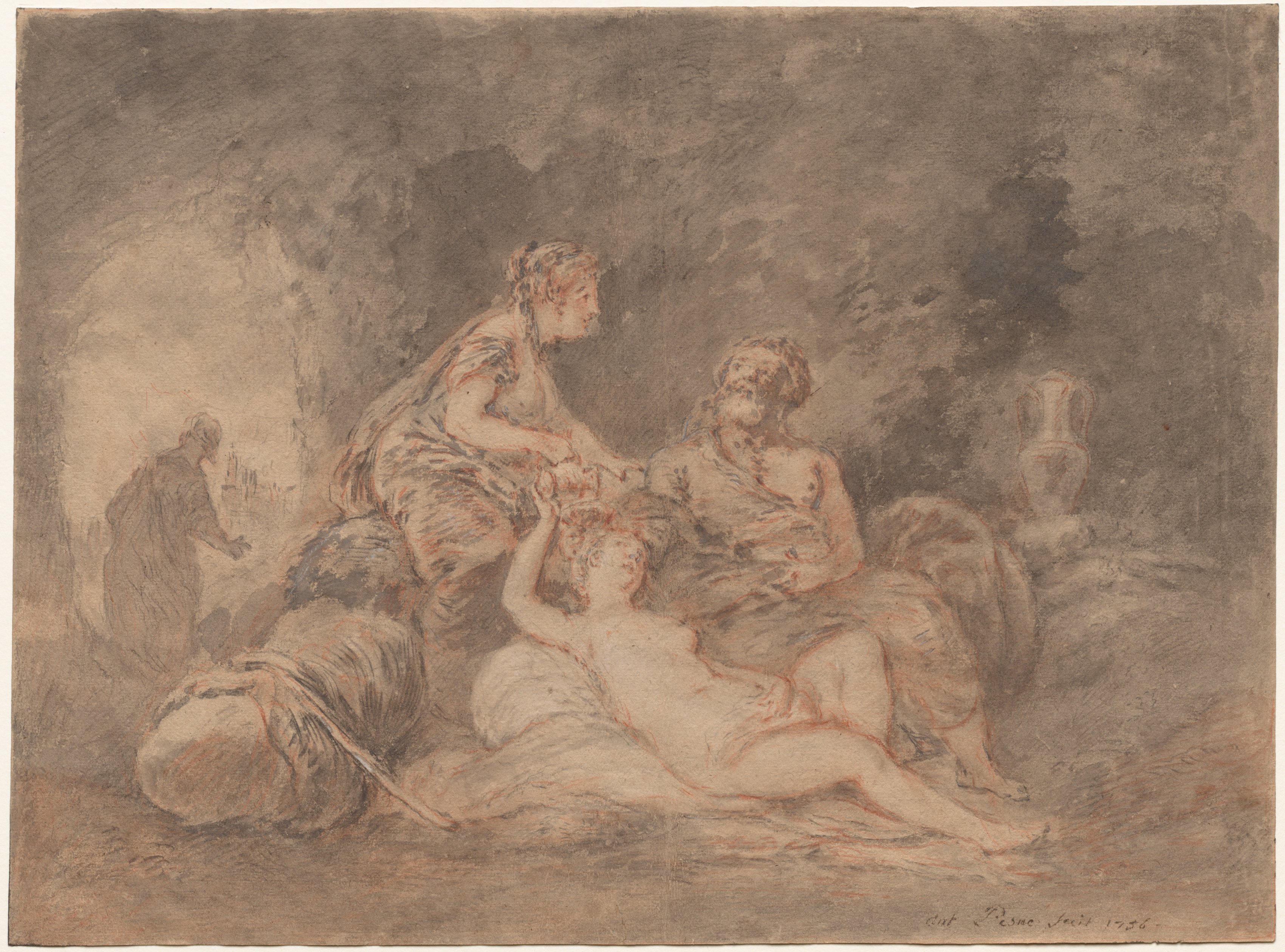 Antoine Pesne, Lot and His Daughters