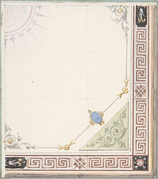 Jules-Edmond-Charles Lachaise, Pompeiian Design for Paneling