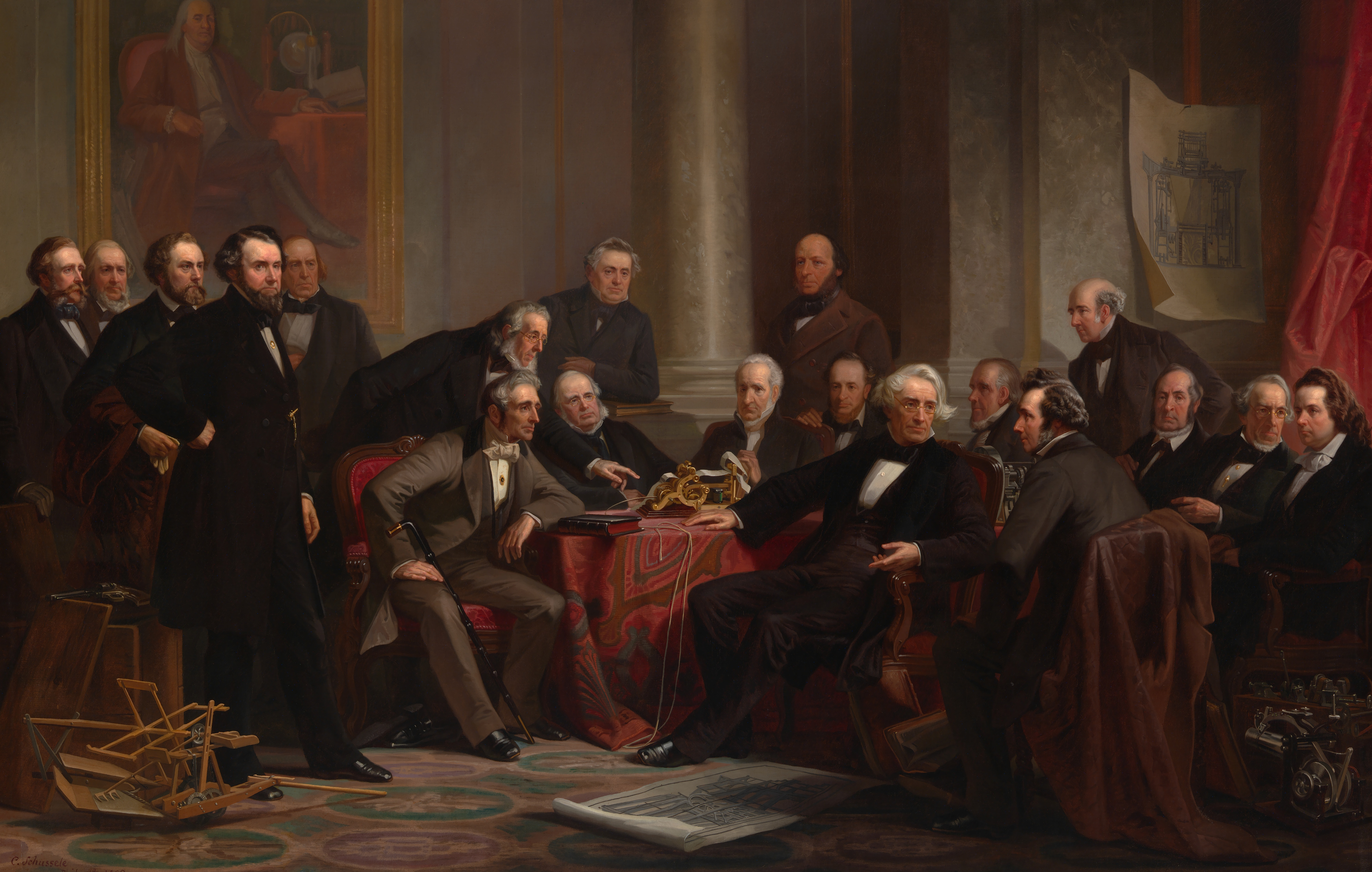 Christian Schussele, Men of Progress