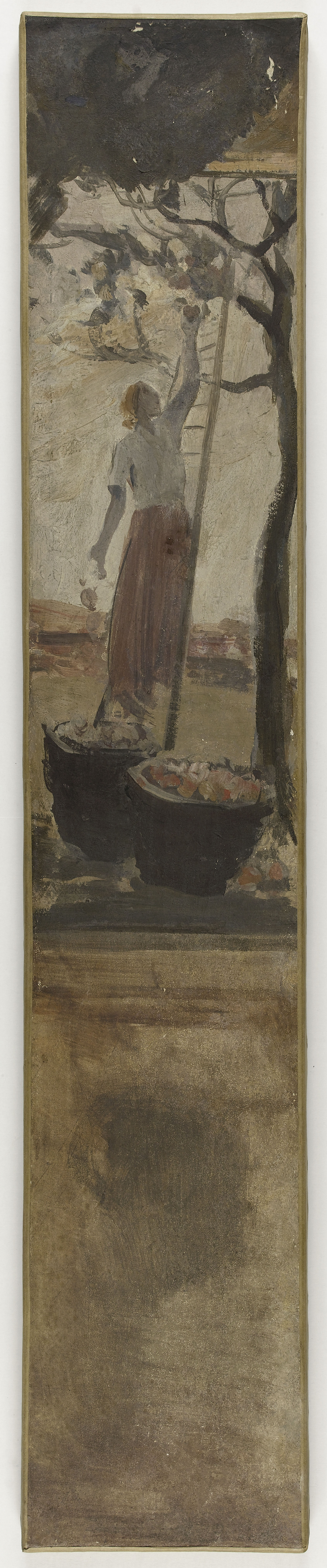 Albert Besnard, Esquisse pour la mairie du 4ème : La cueillette des pommes