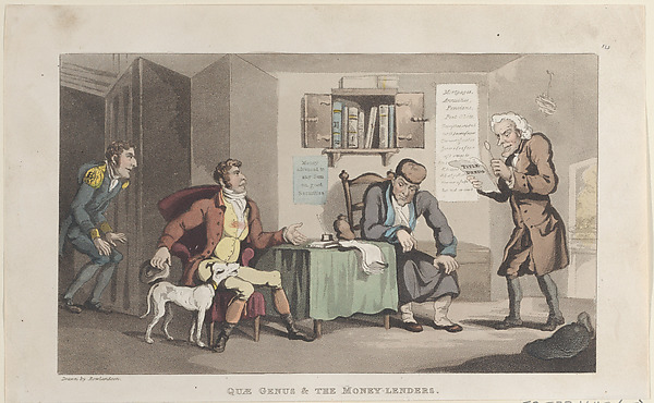 Thomas Rowlandson, Quae Genus & The Money Lenders