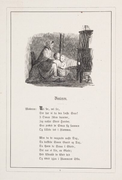 H.P. Hansen, Vinteren. Illustration til H.V. Kaalund, "Fabler for Børn"