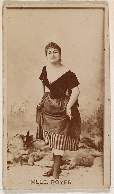 Kinney Brothers Tobacco Company, Mlle. Royer, from the Actresses series (N245) issued by Kinney Brothers to promote Sweet Caporal Cigarettes