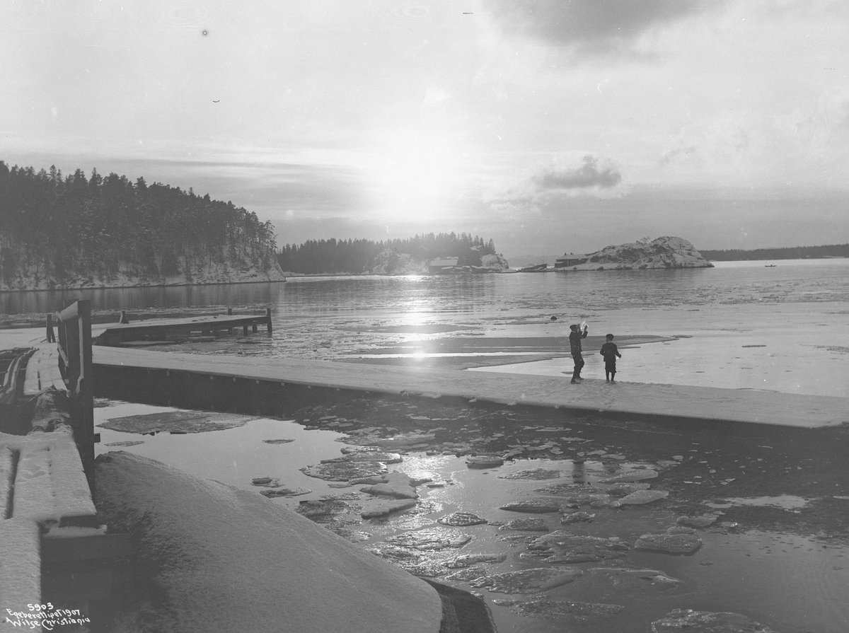 Anders Beer Wilse, Prot: Solskinn på Isen i Bestumkilen 26/12 1906