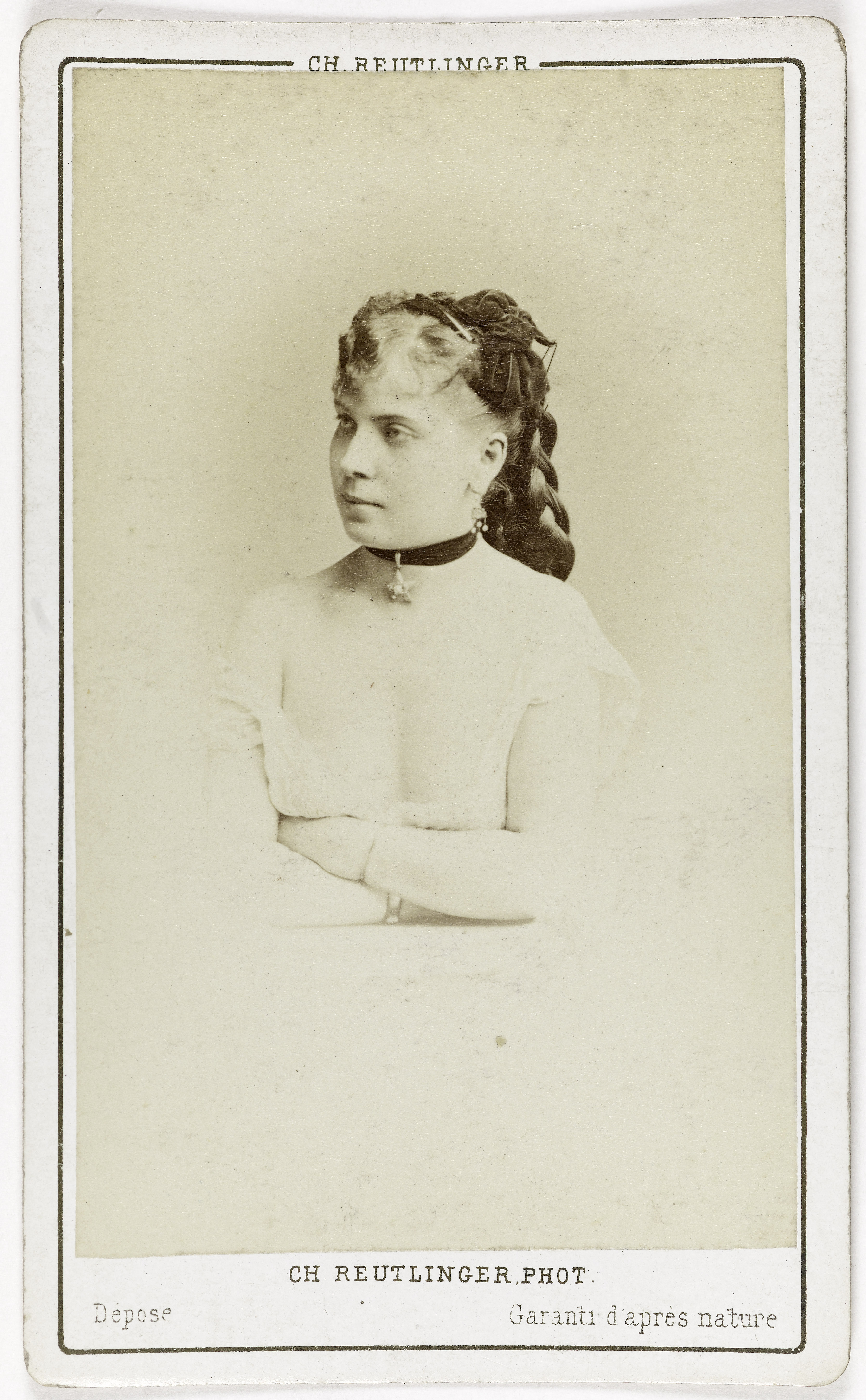 Charles Reutlinger, Portrait de Berthe Martiny, actrice entre 1868 et 1875.