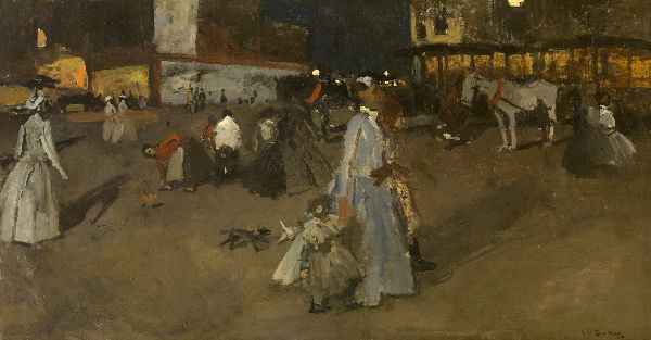 George Hendrik Breitner, Evening on Dam Square in Amsterdam