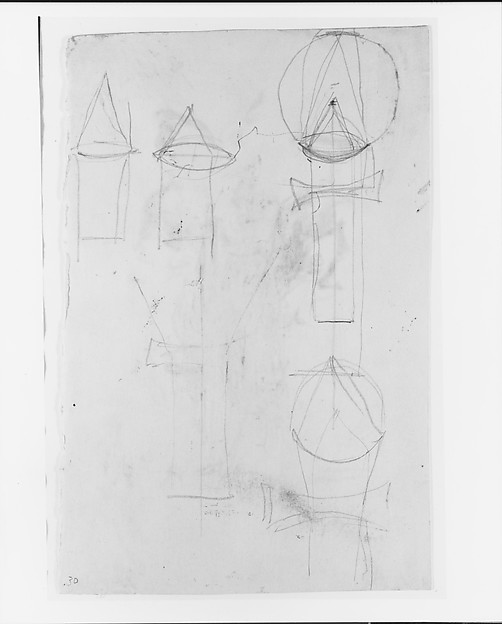 James McNeill Whistler, Architectual (?) Sketches (from Sketchbook)