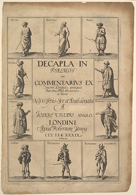 Wenceslaus Hollar, Title page: Decapla in Psalmos