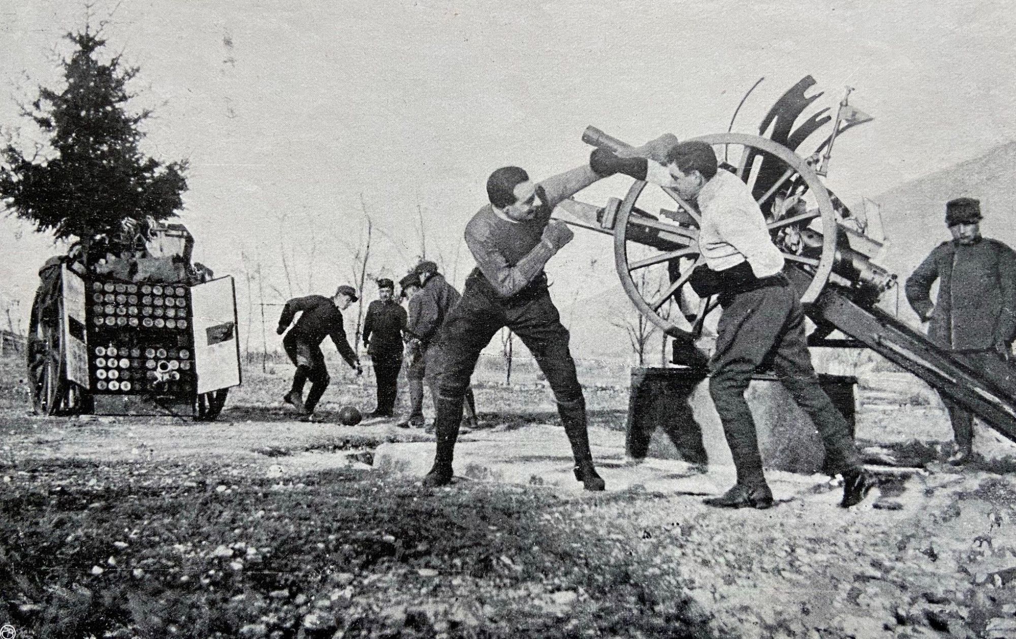 Unknown artist, Date palloni e guanti di boxe ai nostri soldati!