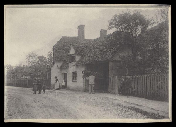 Gale, Lt. Col. Joseph, Tiled-roof House in Rural Lane with Lantern and Horse
