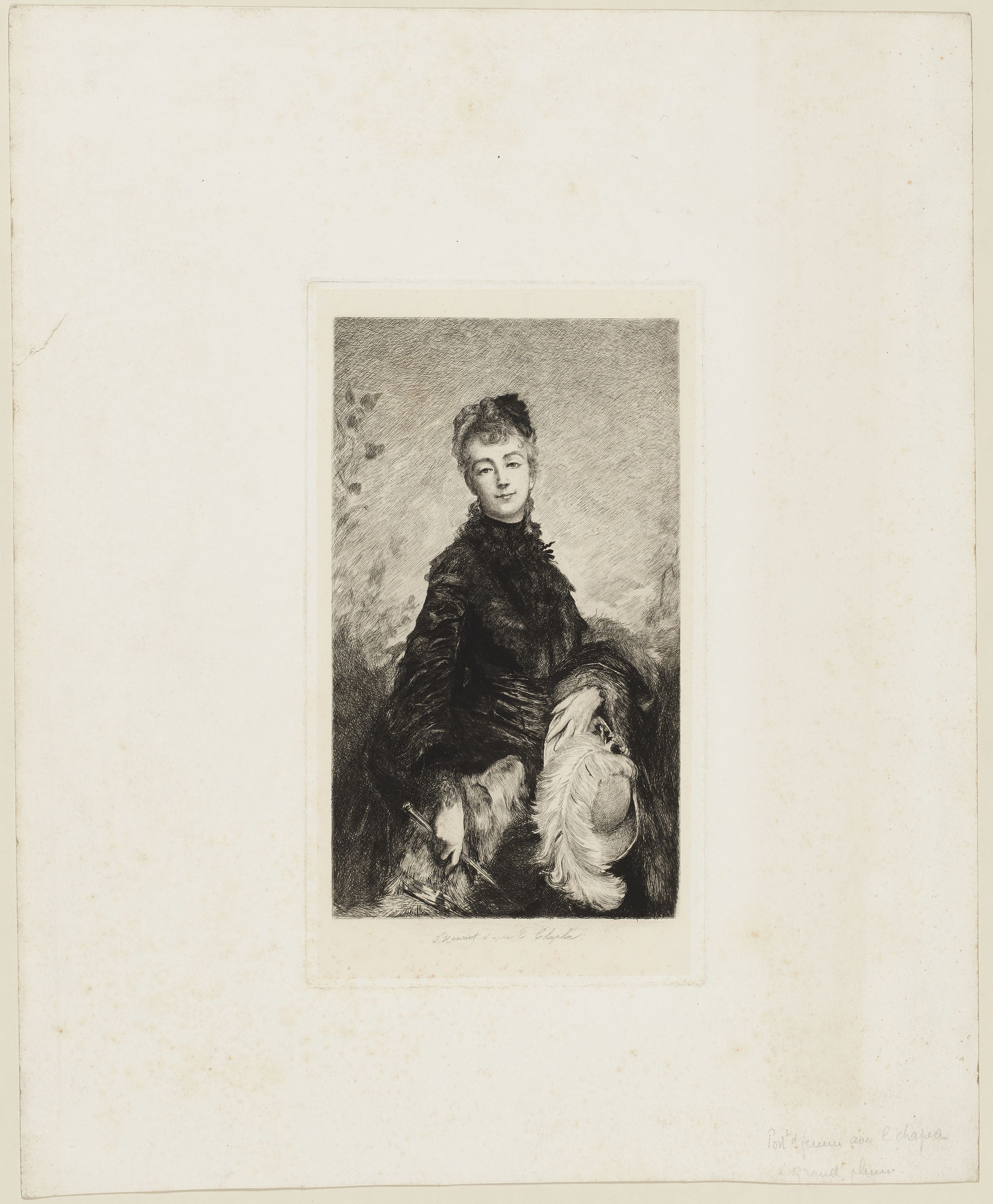 Jules-Armand Hanriot, Portrait de femme d'après Chaplin