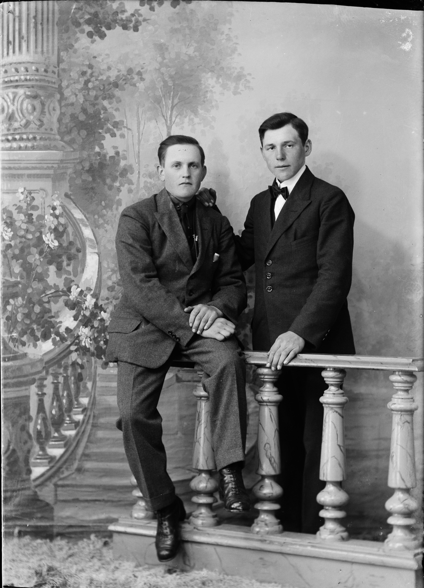 Skötsner-Edhlund, Two Young Men, Östhammar, Uppland