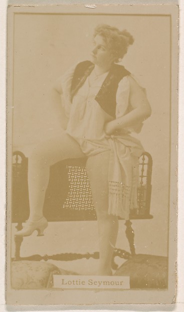 Kinney Brothers Tobacco Company, Lottie Seymour, from the Actresses series (N245) issued by Kinney Brothers to promote Sweet Caporal Cigarettes