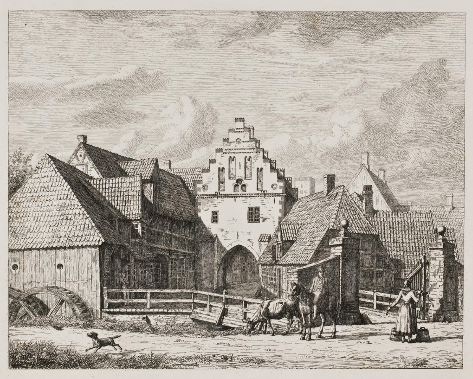 Jørgen Roed, Nørreport i Ribe, således som den var indtil 1843