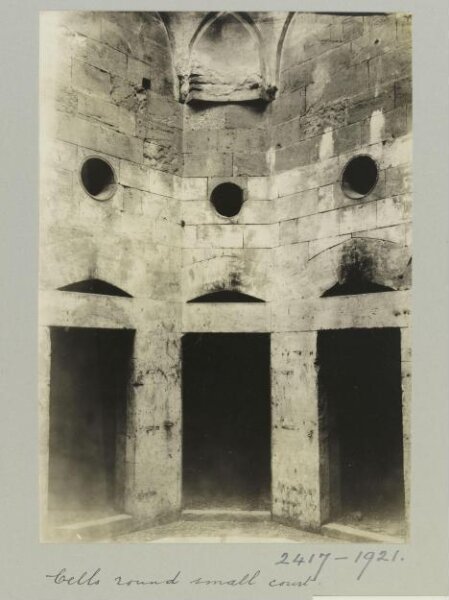 K.A.C. Creswell, Cells in small octagon court in Bimaristan of Mamluk Amir Arghun al-Kamili, Aleppo