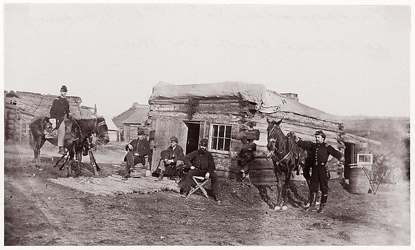 Unknown, Headquarters, Co. F, 11th Rhode Island Infantry, Miner's Hill, Virginia