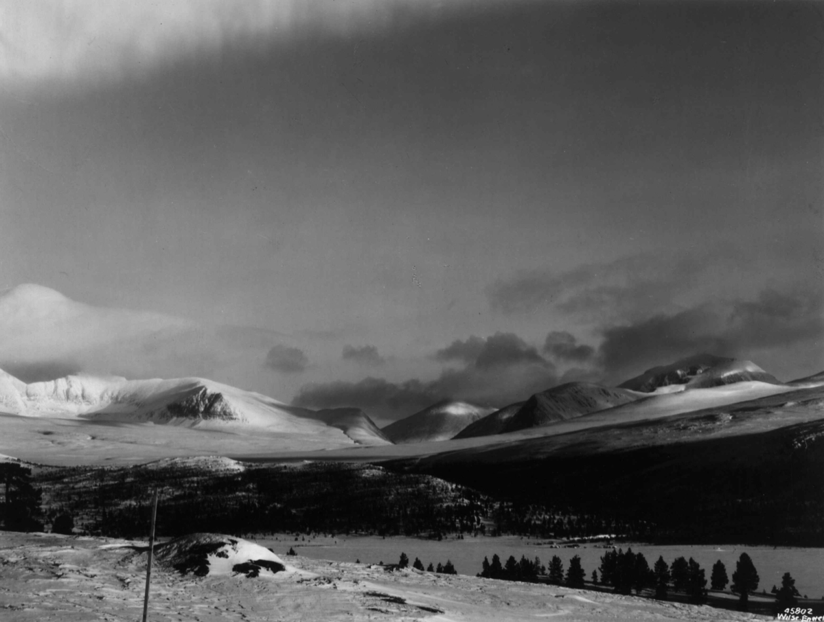 Anders Beer Wilse, Rondane, Landskap, Sno