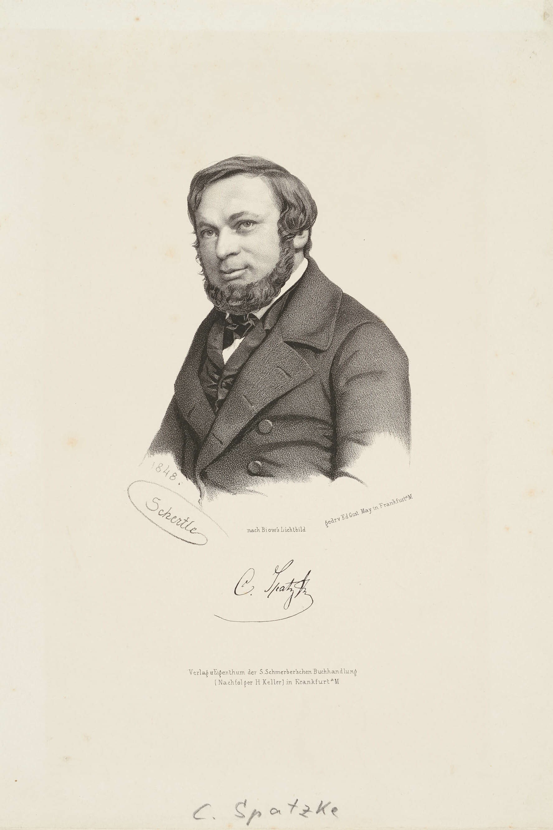 Valentin Schertle, Bildnis Carl Alexander Spatz