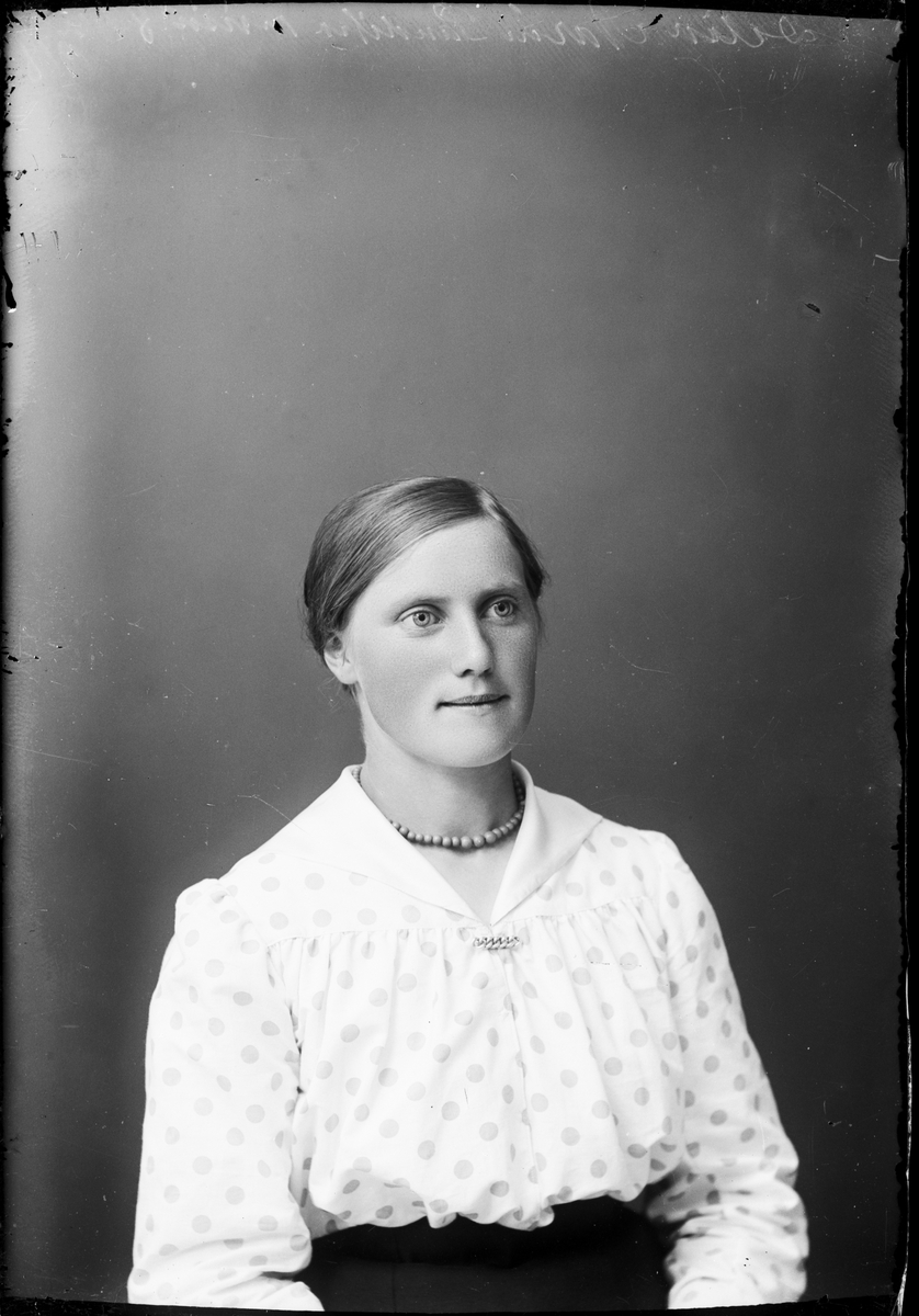 Skötsner-Edhlund, Delia Norin from Sandika, Harg parish, Uppland 1918