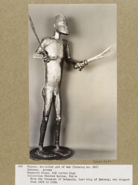 Walker Evans, Figure, so-called God of War.  Abomey