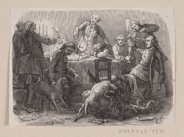 H.P. Hansen, Illustration til "Alt paa sin rette Plads" i H.C. Andersen, "Eventyr og Historier", Bind 2