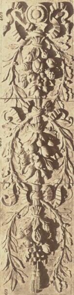 Édouard Baldus, [Detail of the Decoration of the Pavillon Richelieu, Louvre, Paris]