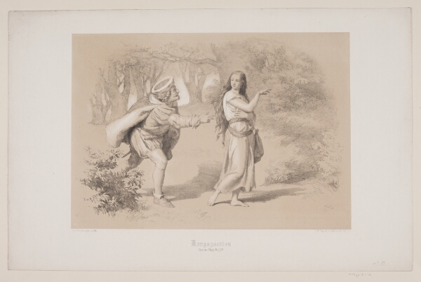 Lorenz Frølich, Kongsgården, pag. 69, illustration til Christian Winthers "Hjortens Flugt"