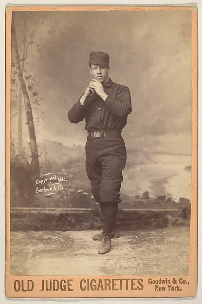 Goodwin & Company, Gleason, Pitcher, Philadelphia, from the series Old Judge Cigarettes