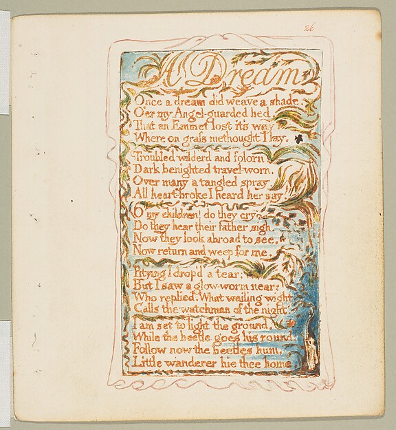 William Blake, Songs of Innocence: A Dream