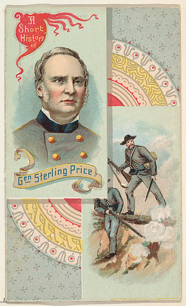 W. Duke, Sons & Co., A Short History: General Sterling Price, from the Histories of Generals series (N114) issued by W. Duke, Sons & Co. to promote Honest Long Cut Smoking and Chewing Tobacco