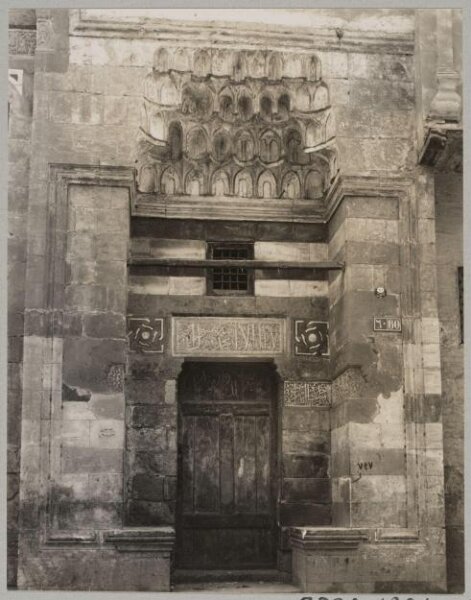 K.A.C. Creswell, Entrance portal of the madrasa of Mamluk Amir Qutlubugha al-Dhahabi, Cairo
