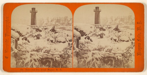 Charles Bierstadt, Tower from Goat Island, Niagara Falls, N.Y.