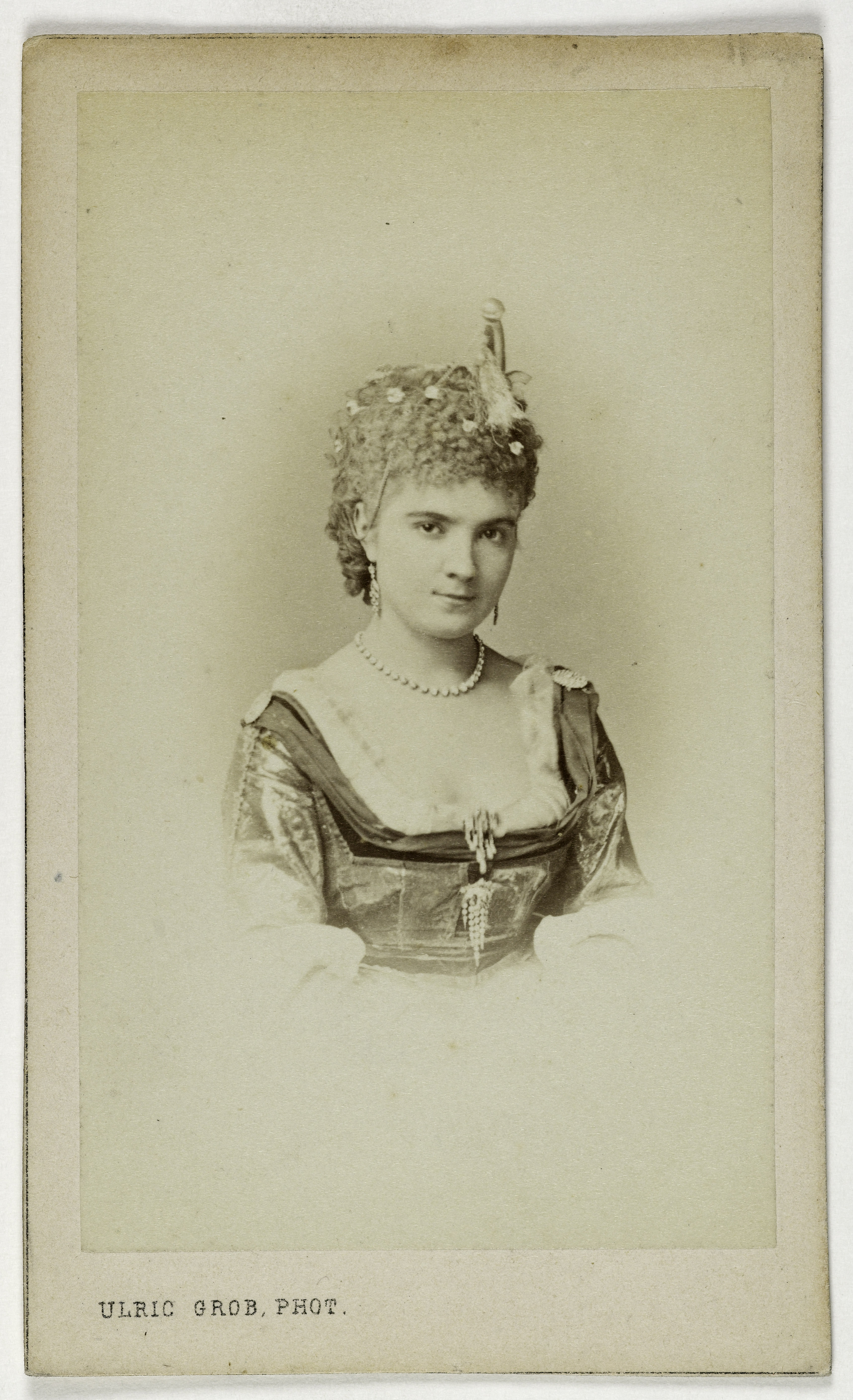 Ulric Grob, Portrait de Gouvion Blanche, (actrice)