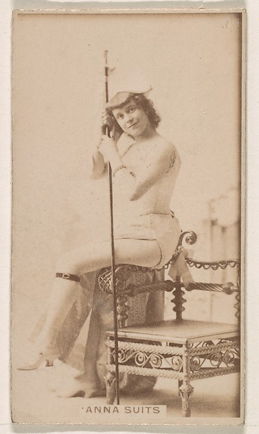Kinney Brothers Tobacco Company, Anna Suits, from the Actresses series (N245) issued by Kinney Brothers to promote Sweet Caporal Cigarettes